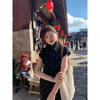 Fresh & Comfortable 'With Wind' Daily Girl Cheongsam: Retro Chinese Style Dress for Spring/Summer