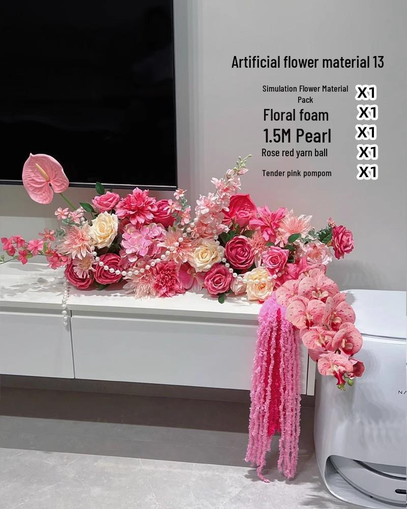 Romantic Floral Arrangement for Weddings, Bedrooms, and Living Rooms - Bedside Bouquet Decorations