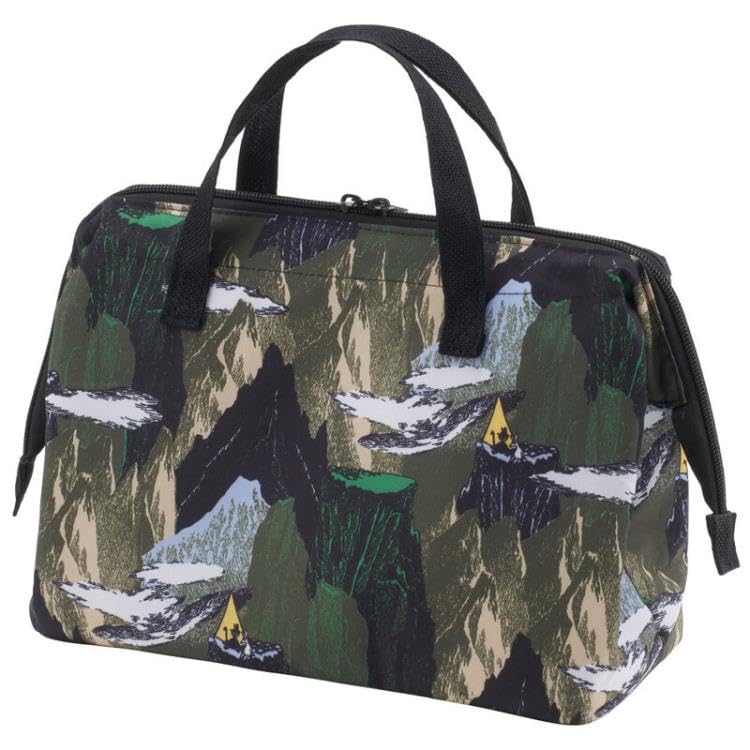 Skater Moomin KGA2 Insulated Lunch Lunch Tote with Aluminum Vapor Deposition Clasp-Style Bag, Large, Outdoor, Wire-Fi