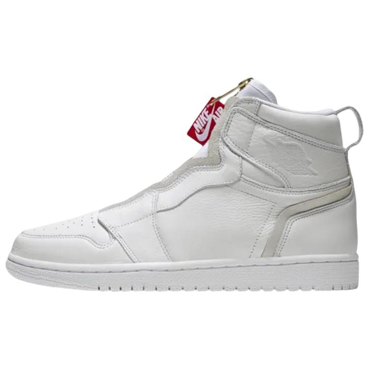 Womens Air Jordan 1 Retro High Zip 'White' (women's sizes) White / University Red Vintage Basketball Shoes AQ3742 116