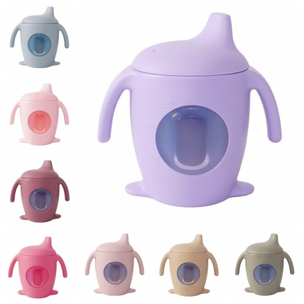 Leakproof Baby Water Bottle With Scale Anti Drop Duckbill Cup Portable Infant Cup Infant