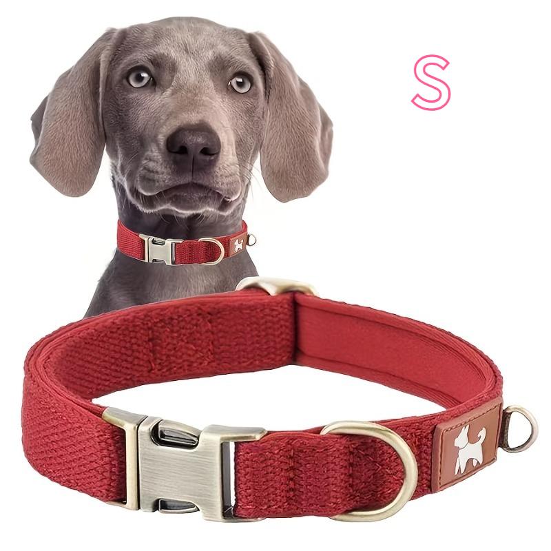 

Vintage Color Durable Nylon Webbing Lined Dog Collar | Suitable for Large, Medium, and Small Dogs