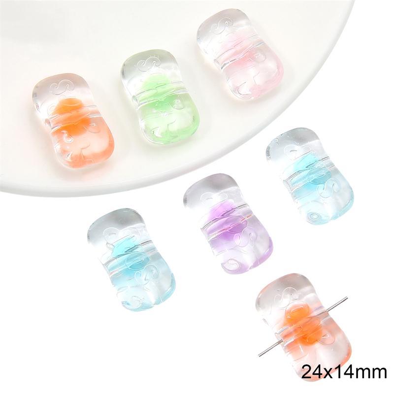 Acrylic Candy Beads Loose Spacer Beads for DIY Jewelry 10pcs
