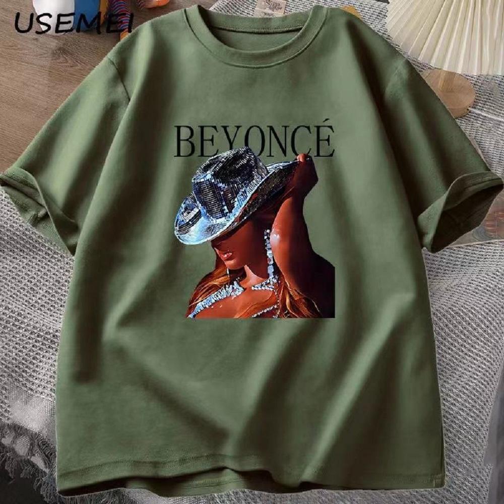 

Beyonce Renaissance Tour T Shirt Unisex Women Cotton Tops Tshirt O Neck Oversized Tees Streetwear Casual Harajuku Print 80017 4XL