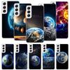 Erdsterne Weltraum Handyhülle Für Samsung Galaxy S26 Ultra S23 S24 S25 Edge S20 FE S21 S22 Plus Weiche Druckschale Abdeckung Fundas Gal