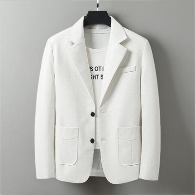 Crocodile Leather Jacket Men's Suit Collar Leather Jacket Young and Middle-aged Suit Leather Jacket Leather Jacket Suit Men