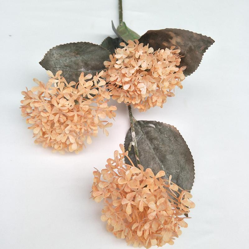 Artificial Snowball Hydrangea Stems Multibranch For Wedding Home Decor Gift