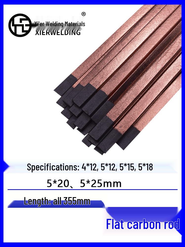 High-Temperature Resistant Carbon Arc Gouging Rod Electrode: 8mm/10mm Graphite Round and Flat Rod