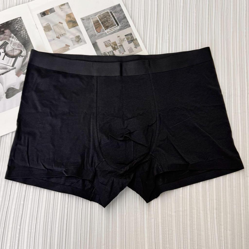New Men's Breathable Seamless Antibacterial Boxer Briefs - High Elastic, Comfortable, Four-Corner Design