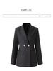 Nanyou Women's Professional Waist-Cinched Suit Jacket for Business and Commute - Autumn/Winter Collection