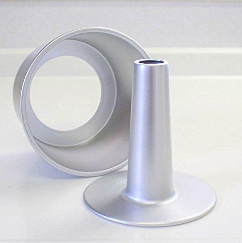Asai Shoten Original Seamless Aluminum Tall Chiffon Cake Pan, 14cm, Silver