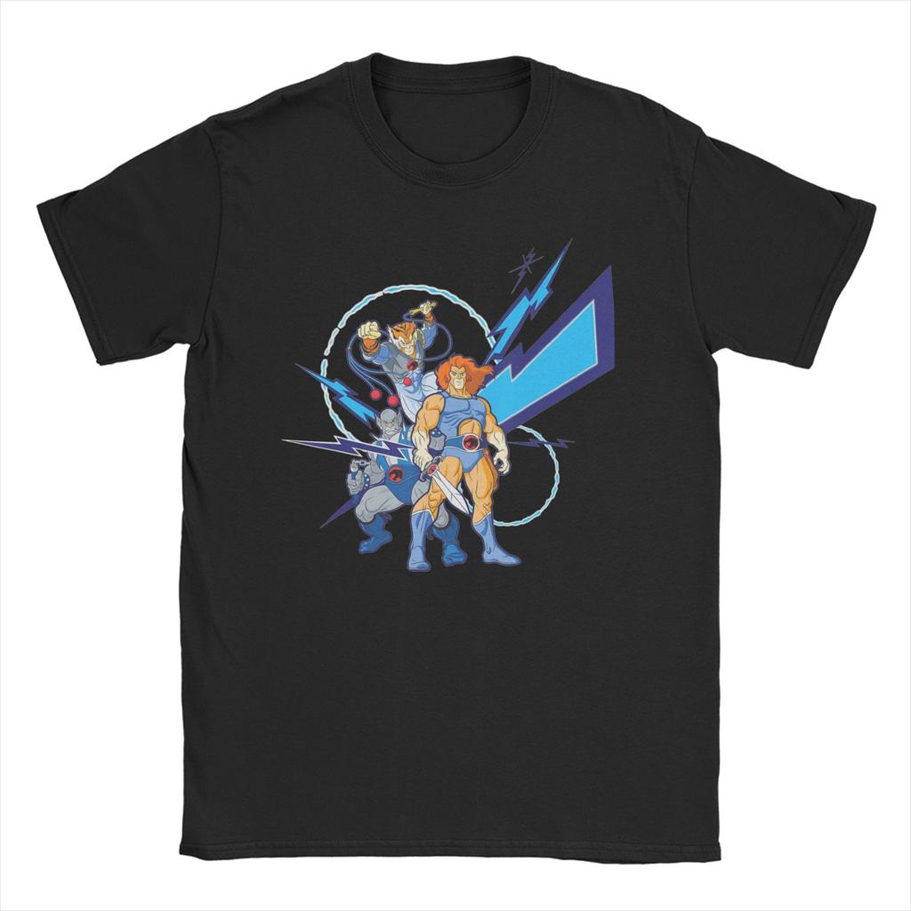 Comedy Film Logo 80s Lion Animated  for Men Women T Shirts Thundercats Tees Round Neck TShirt Cotton Birthday Gift Clothing