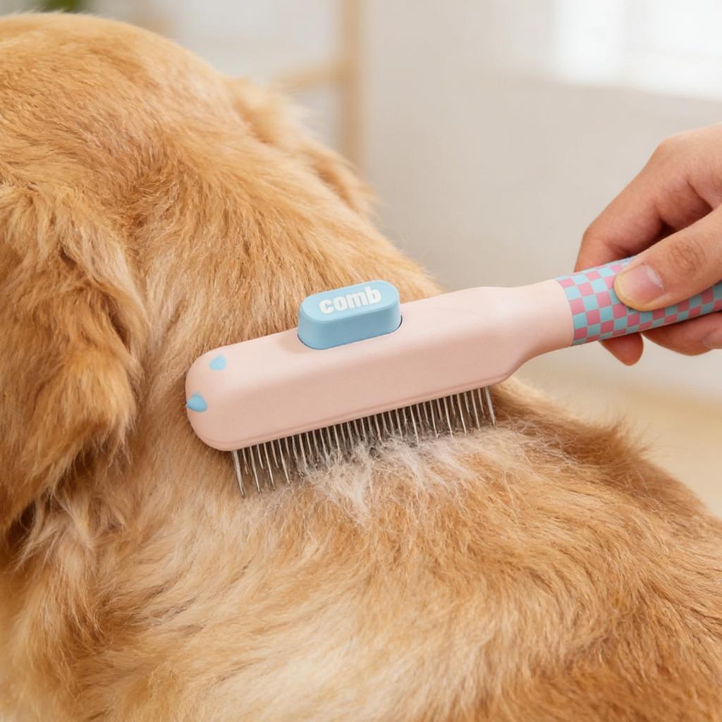 Pet Comb One-click Hair Removal And Depilation Comb Dog Hair Removal Comb Special Comb Pet Supplies