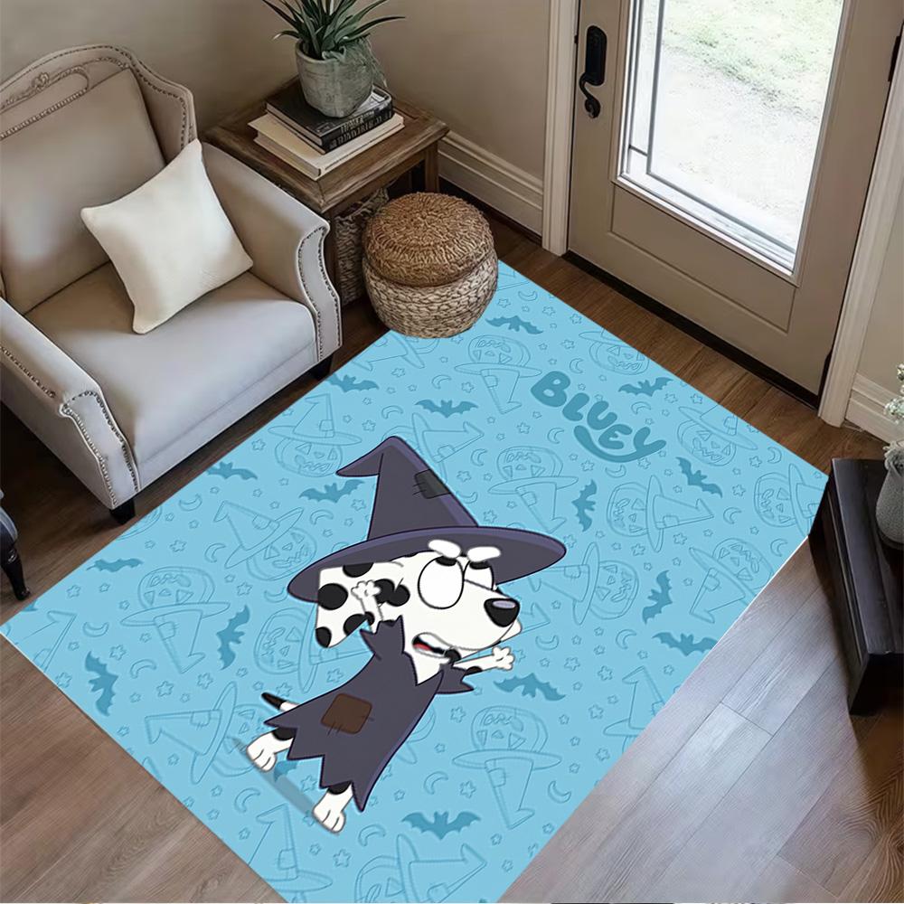 Bluey Core Adventures Floor Rug Office Rug Design for Playrooms Decorate room Game Room Kitchen Anti-slip Rug Decorate Offices Best for Christmas