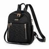 2025 New Korean Edition Versatile Large Capacity Water Proof Travel Backpack Lingge Embroidered Double Shoulder Bag for Women