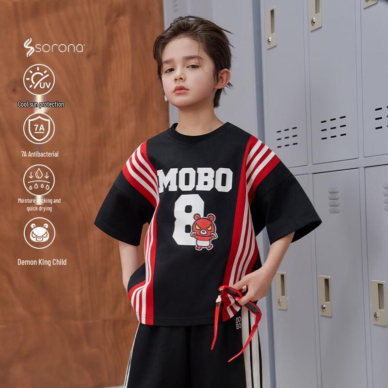 Boys  Mobba Eyes Cartoon Patchwork T-shirt 110