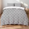 Black White Stripe Single Full Size Duvet Cover Geometric Nordic Line Art Gifts For Teen Boys 3pcs Quilt Cover Living Room Decor