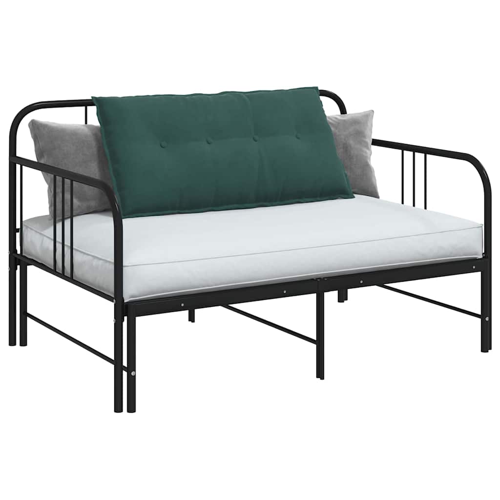 Back Cushion Dark Green 100 x 50 cm Cord Fabric
