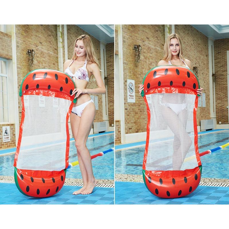 Fashion Shade Swimming Bed Swimming Tube Bagel Lounge Inflatable Swimming Pool for Adults Swimming Ring Air Mat Pool Raft Swimming Summer