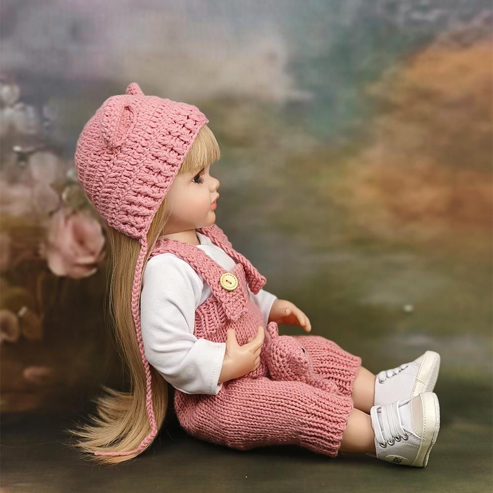 Fashion New Reborn Doll 55cm Full Glue Simulation Baby Doll Birthday Gift Girl Toy Doll For Children