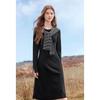 BETU Women's 2025 Autumn Slimming Long Sleeve Dress