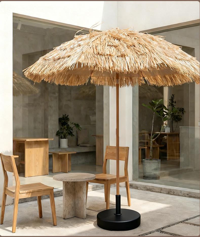 Tourist Straw Hat: Sun Protection Resort Decor with Beach & B&B Appeal