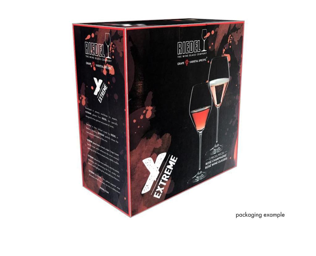 Authentic RIEDEL Extreme Champagne Glass Pair Set, 322ml, for Rosé Champagne/Rosé Wine, 4441/55