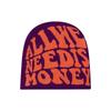 Custom Logo Jacquard Pattern Knit Beanie for Unisex Two-Tone Letter Design Bulk for Business Travel Beach In 100% Polyester