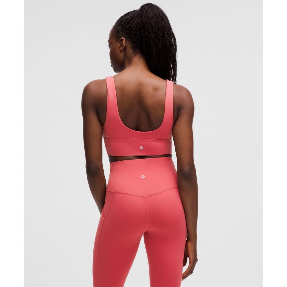 Lululemon Align  V NeCk Bra  Light Support  C D Cup Desert reD