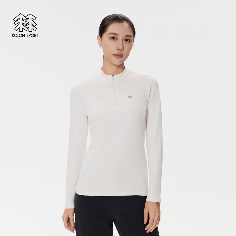 KOLON SPORT Women s Half-Zip Brushed Long Sleeve T-Shirt XL