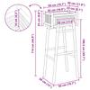 Garden Planter with Stand Natural 50 X 38 X 114 Cm Bamboo
