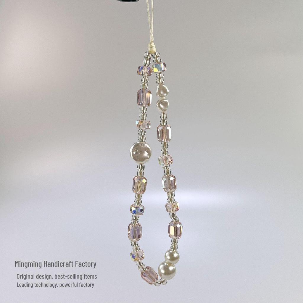 Wuwu Freedom Pink Diamond Anti-fall mobilkjede - stilig japansk og koreansk armbånddesign