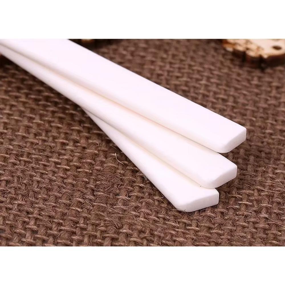 6 String Classical Guitar Nut/Saddle Set - Cattle Bone Bridge Parts 80mm/52mm Size for Acoustic, Ivory White Tone