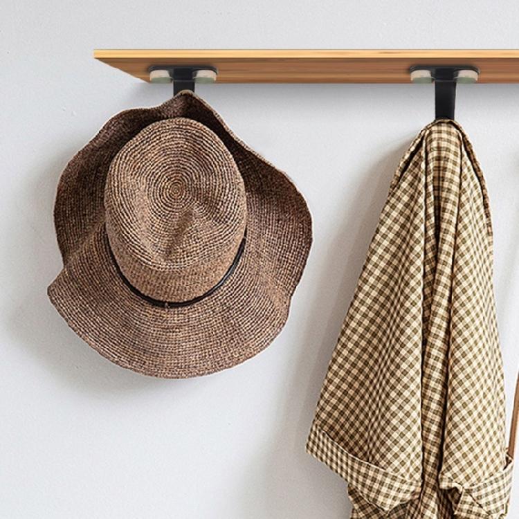 10 Stück Schwarzer Einzelhaken Wandmontage Deckenhaken Praktischer Edelstahlaufhänger für Stilvolle Heimdekoration