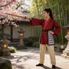 Mulan Cosplay Costume For Women With Polyester Spandex For Stage And Costume Play