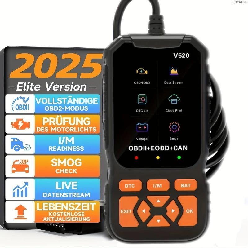 Scanner Diagnostico OBD2 V520 per Auto Lettore Codici Auto Strumento di Reset Spia Motore Dati in Tempo Reale Multilingua Strumento di Scansione Errori