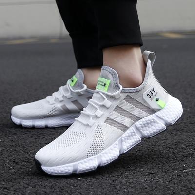 Men Casual Sport Shoes Breathable Lightweight Sneakers Outdoor Mesh Black Running Shoes Athletic Jogging Tenis Walking Shoes