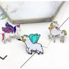 Cartoon Flying Horse  Brooch Cute Animal Corsage Ornament Christmas Birthday Gift