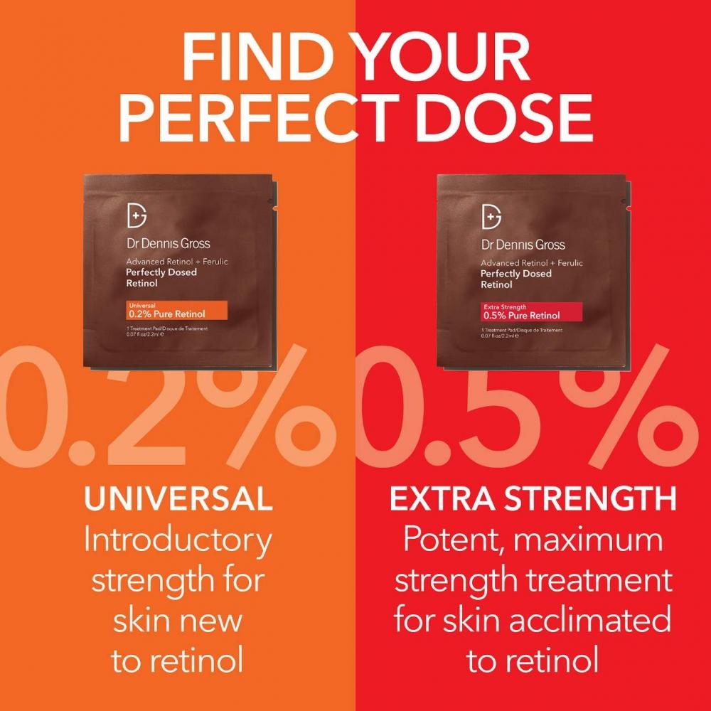 DR. Dennis Gross Skincare Advanced Retinol + Ferulic 0,5 Extra Stärke 8er-Pack