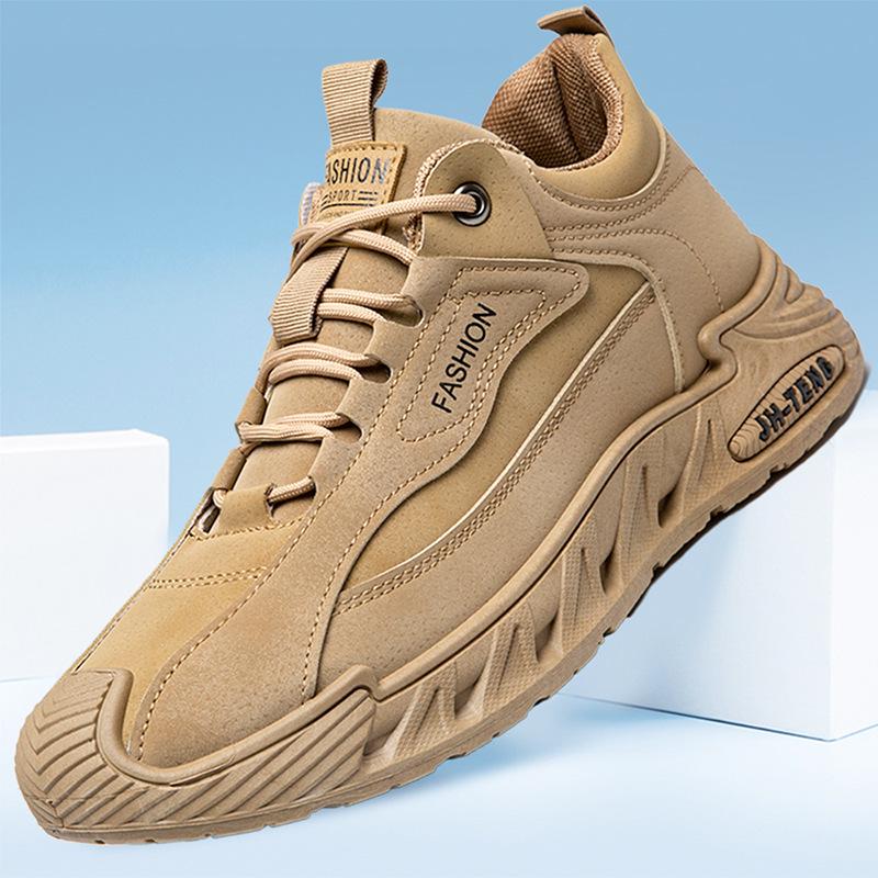 Men's Large Size Trendy Lace-up Running Shoes - Casual, Comfortable, Versatile, Lightweight Dad Sneakers