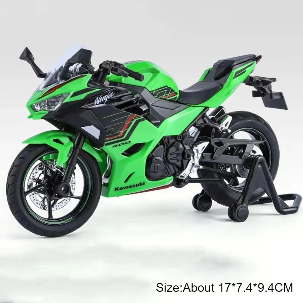 Scale 1:12 Scale KX450 400 Motorcycle Model Toy Shock Absorption Linkage Steering Alloy Diecast Motor Models for Boyfriend