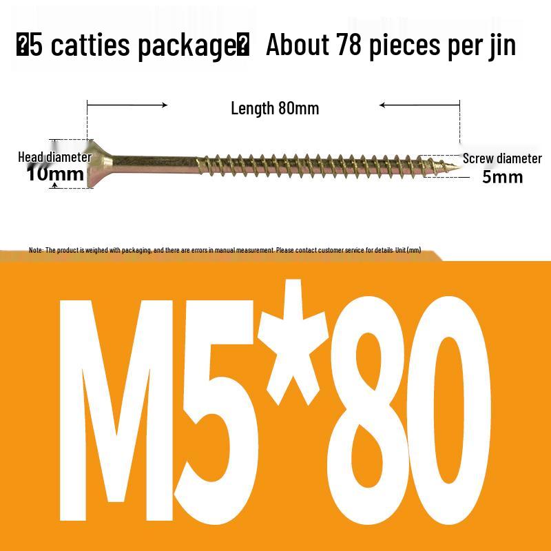 Eco-friendly Self-tapping Phillips Flat Head Screws for Fiberboard and Wall Panels