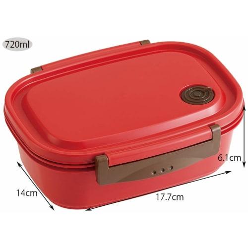 Skater Easy Light Lunch Box L Microwave Safe 720ml Red Seal Container Storage Container XPM5 Red