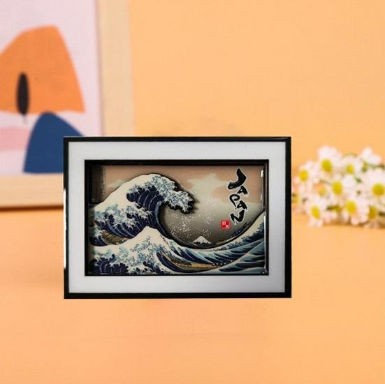 Japanese Epoxy Wood Refrigerator Magnets - Cute Cartoon Cultural Souvenirs, Soft Magnetic