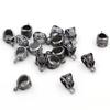 20pcs 13x8x8mm Beads Bails Pendants Jewelry Making DIY Necklace Silver Plated Gold Black Beads Bails Pendants Charm Beads Bails