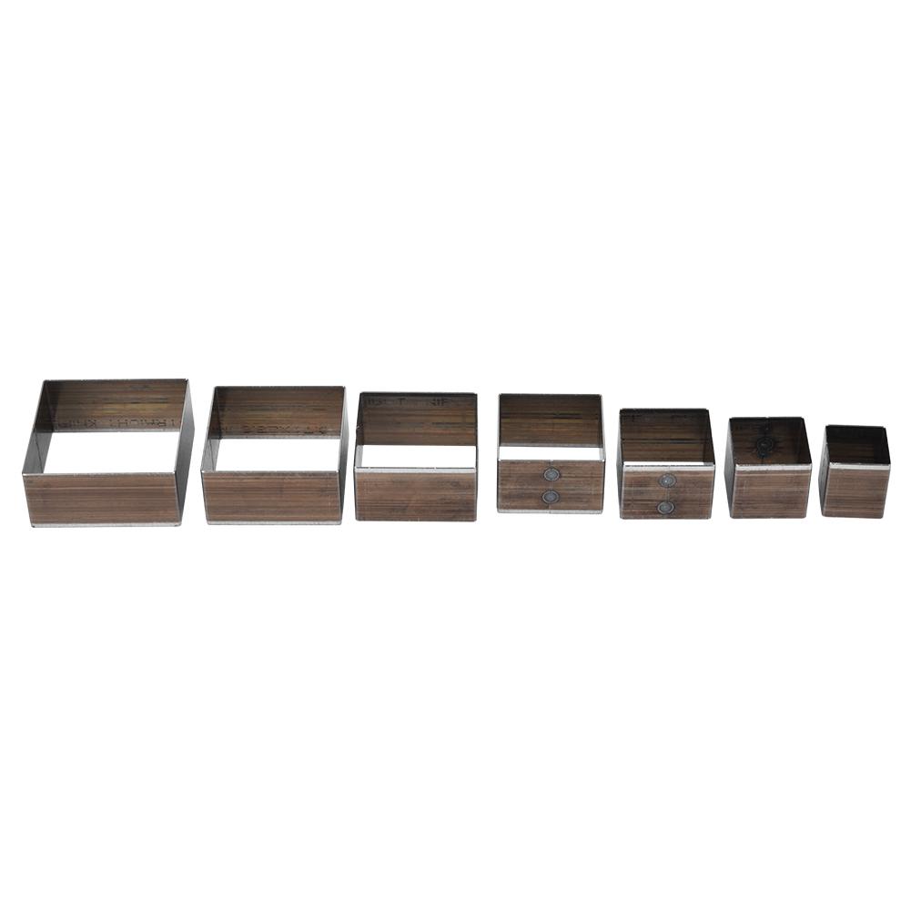 

7Pcs 20 50mm Square Leather Craft DIY Leather Cutting Mold Die Leather Tool