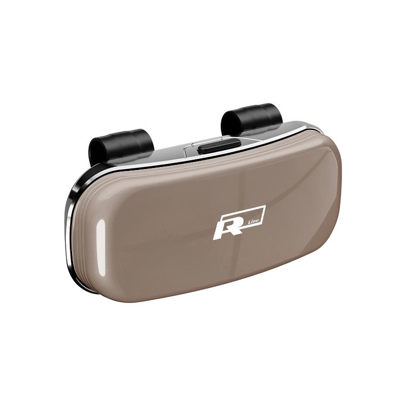 ZCKOT1 VW Car Sun Visor Glasses Case Sunglasses Storage Clip Card Ticket Holder For RLine Passat Tiguan Beetle Amarok Arteon Magotan T5