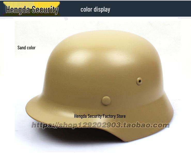 Ба Бай Классический немецкий стальной шлем M35 времен Второй мировой войны, реквизит с дополнительным металлическим значком One Size