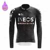 Conjunto de Maillot de Ciclismo de Manga Larga de Forro Polar de Invierno Equipo Granadero Ropa para Bicicleta de Montaña Ropa Ciclismo Traje de Bicicleta de Carreras