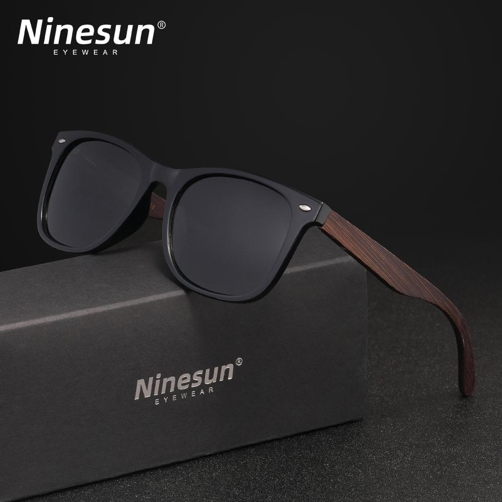 

Солнцезащитные очки NINSUN из черного ореха, мужские деревянные солнцезащитные очки, женские фирменные зеркальные оригинальные деревянные солнцезащитные очки в стиле ретро de sol masculino